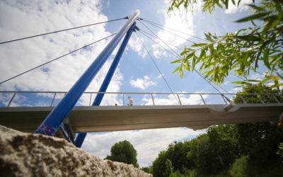 Die Pappelstiegbrücke in Erfurt