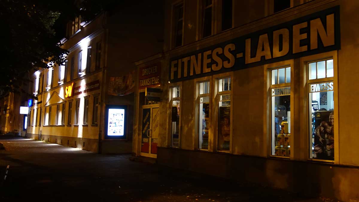 Fitness-Laden in der Magdeburger Allee in Erfurt