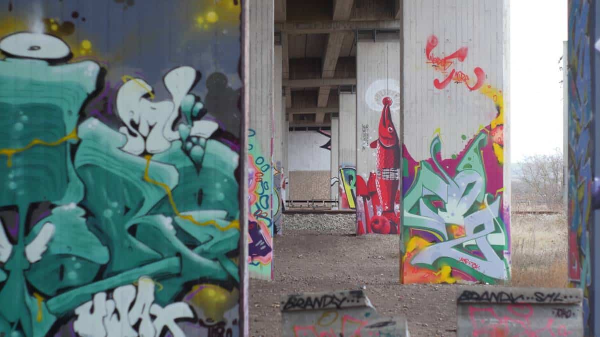 Graffiti Galerie Erfurt unter der A71