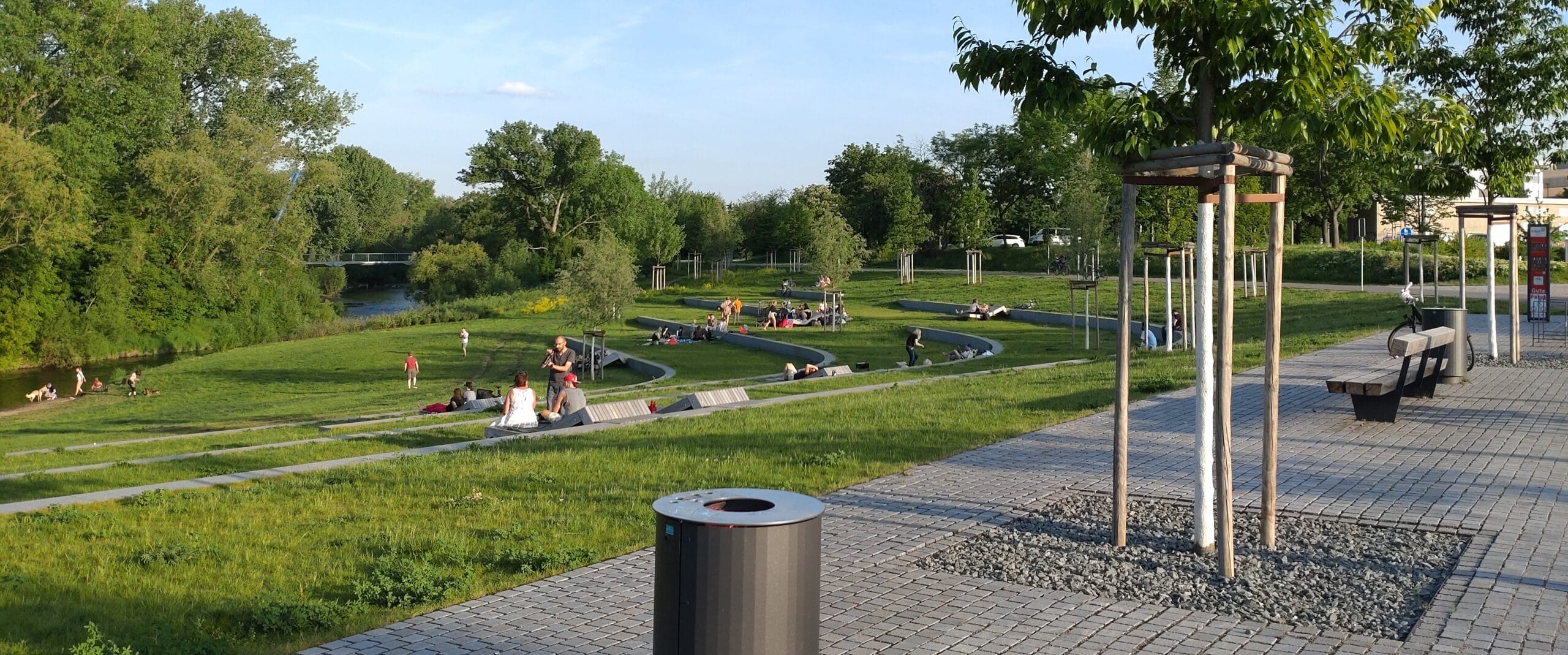 Sommerabend am Klärchen in Erfurt