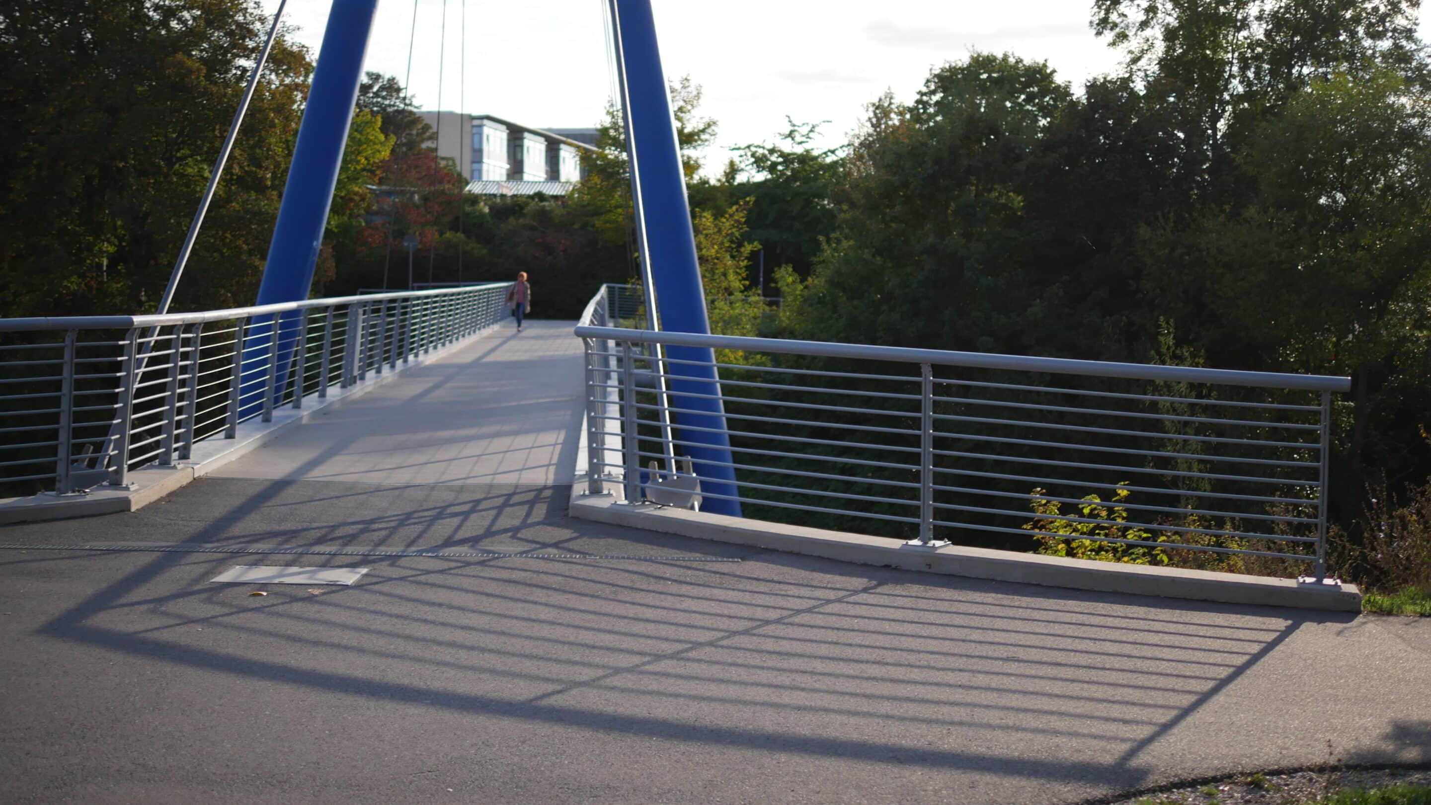 Pappelstiegbrücke über die Gera in Erfurt.