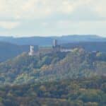 Die Wartburg Eisenach. Blick Grosser Hoerselberg._erfurt