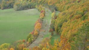 Grosser Hoerselberg Blick auf die ehemalige Autobahn 4_erfurt