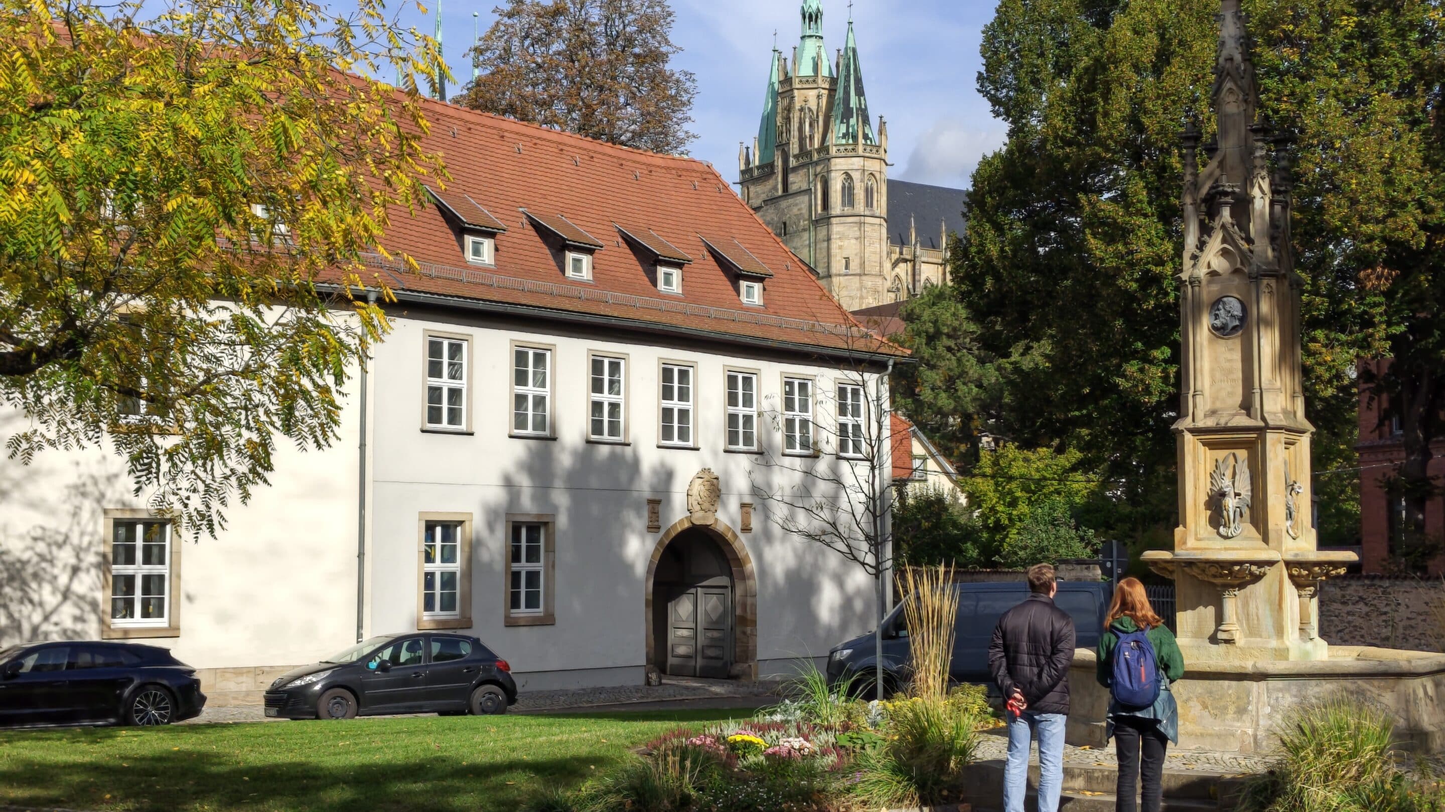 Herbst in Erfurt Vilniuser Strasse.