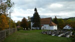 Kirche in Saettelstaedt am Fuss des Grossen Hoerselberges bei Eisenach._erfurt