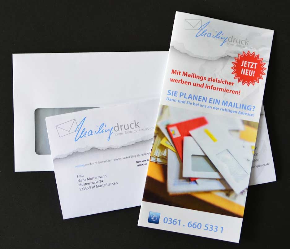 lettershop mailingbeispiel din lang kuvert mit fenster anschreiben und beigelegtem flyer mailingdruck24 150x150 1_erfurt