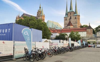 Mobile Radbügel erleichtern Fahrradparken bei Großveranstaltungen