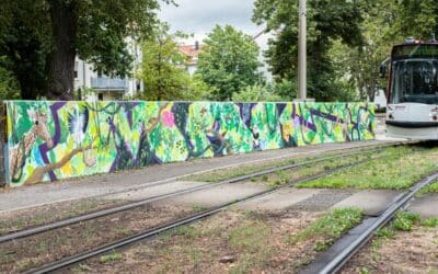 Giraffe, Panda und Tukan – Neues Graffiti im Brühler Garten