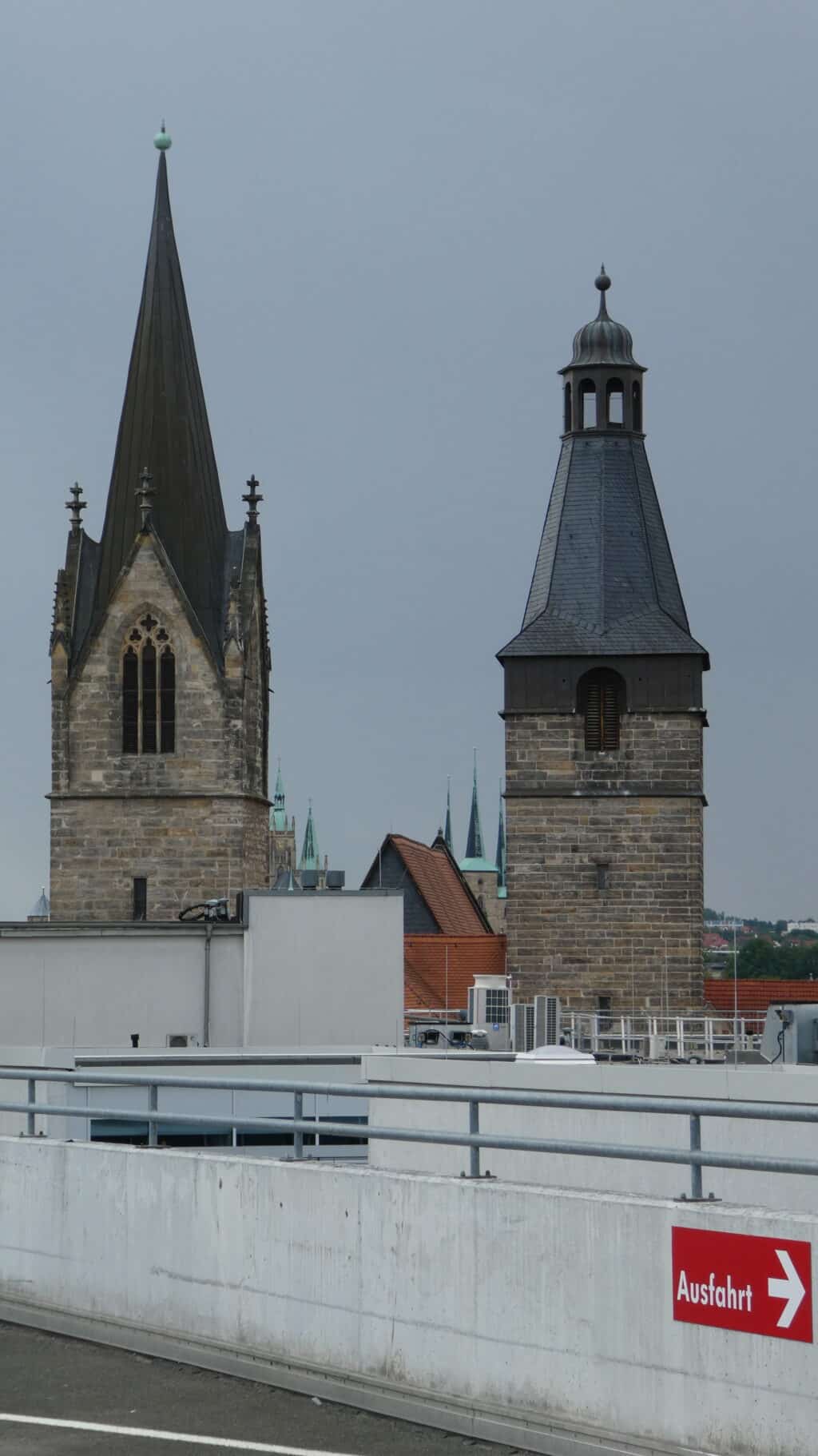 Innenstadt Erfurt. Blick vom Parkhaus Anger 1_erfurt