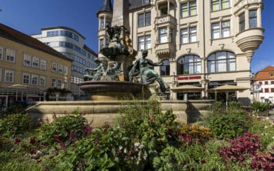 Winterruhe für die Brunnenanlagen in Erfurt