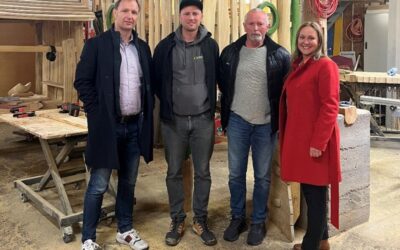Unternehmensbesuch der Wirtschaftsförderung Erfurt bei HolzGut