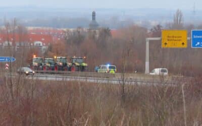 Verkehrsbehinderungen rund um Autobahnen