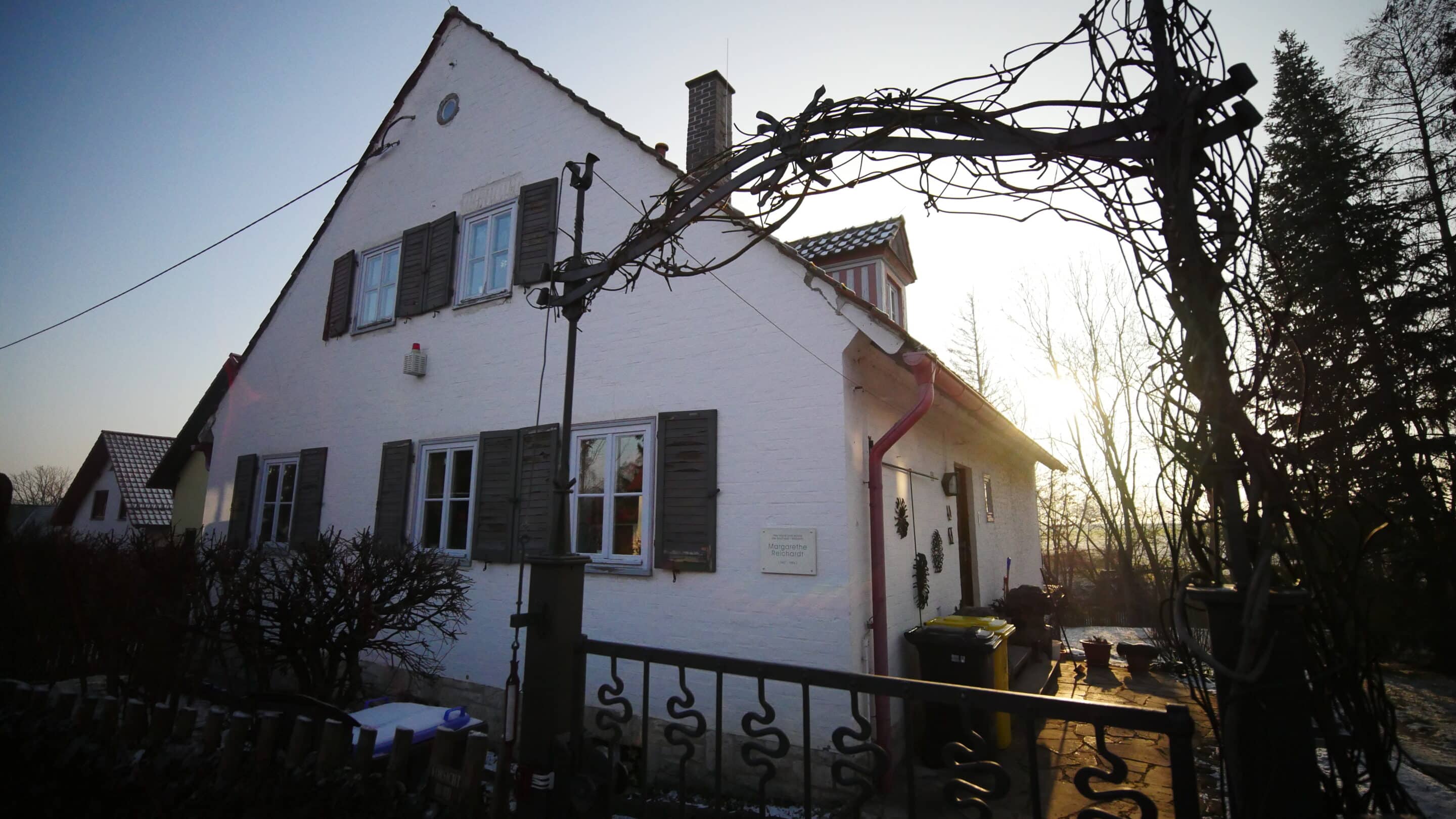 Das 1939 erbaute Haus der Margaretha Reichardt in Erfurt Stedten.