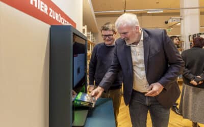 Hauptbibliothek am Domplatz stellt auf kontaktloses Ausleihsystem um