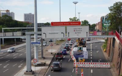 Construction site at the Schmidtstedter junction