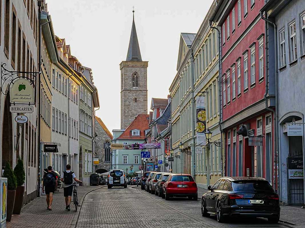 Erfordia Turrita - Der Turm der Aegidienkirche am Wenigemarkt. 