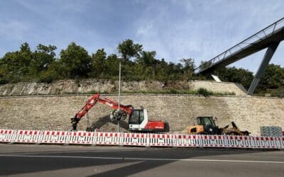 Renovation of the upper retaining wall at the “Gabriel” bastion begins