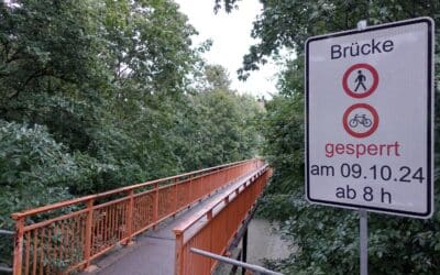 Brücke gesperrt