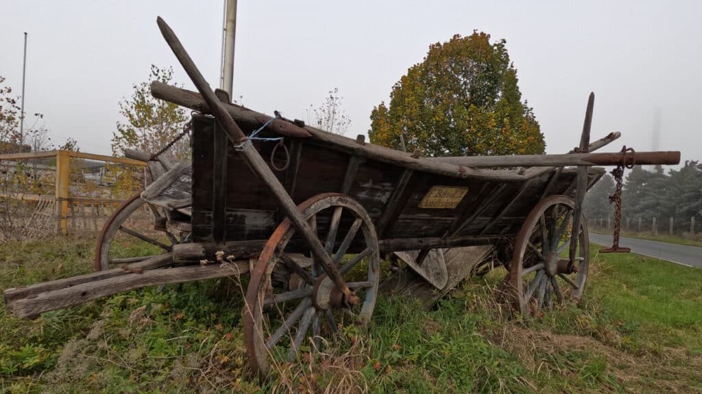 Leiterwagen in der Alten Mittelhaeser Strasse Erfurt Nord_erfurt