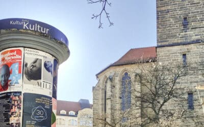 Veranstaltungswerbung auf Kulturlitfaßsäulen