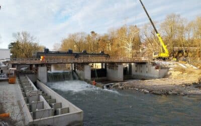 Innenstadtgewässer vorübergehend mit weniger Wasser