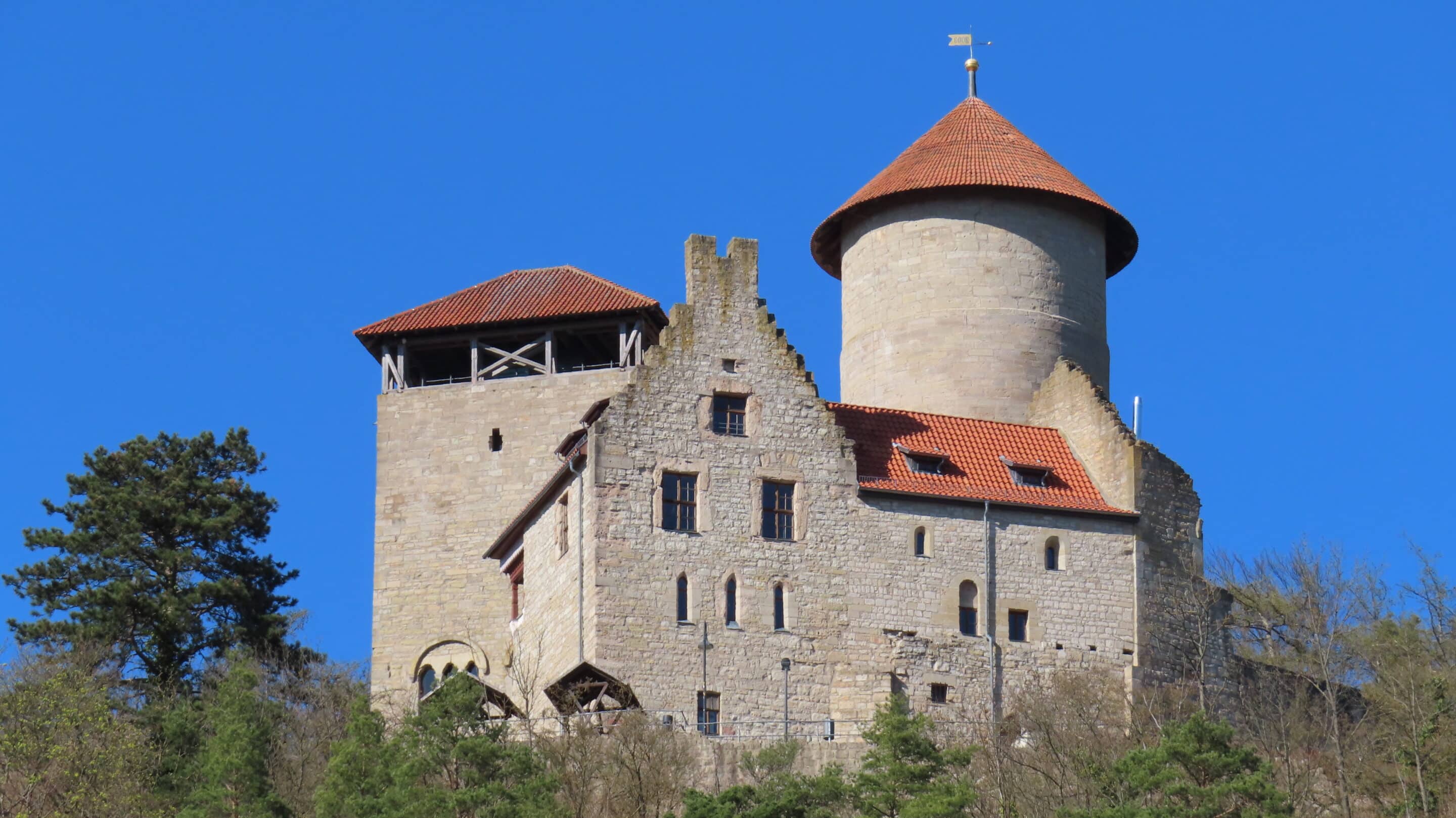 Die Burg Normannstein in Treffurt an der Werra Westen von Thüringen.