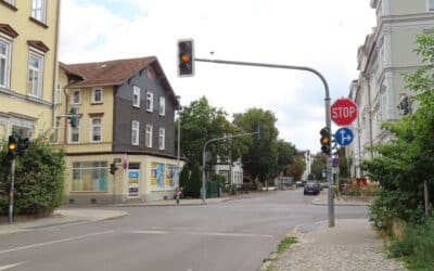 Polizei stoppt Rotlichtsünder in Erfurt