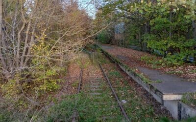 Ehemalige Bahntrasse im Norden