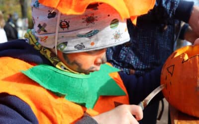 Halloween-Kürbisschnitzen Thüringer Zoopark Erfurt