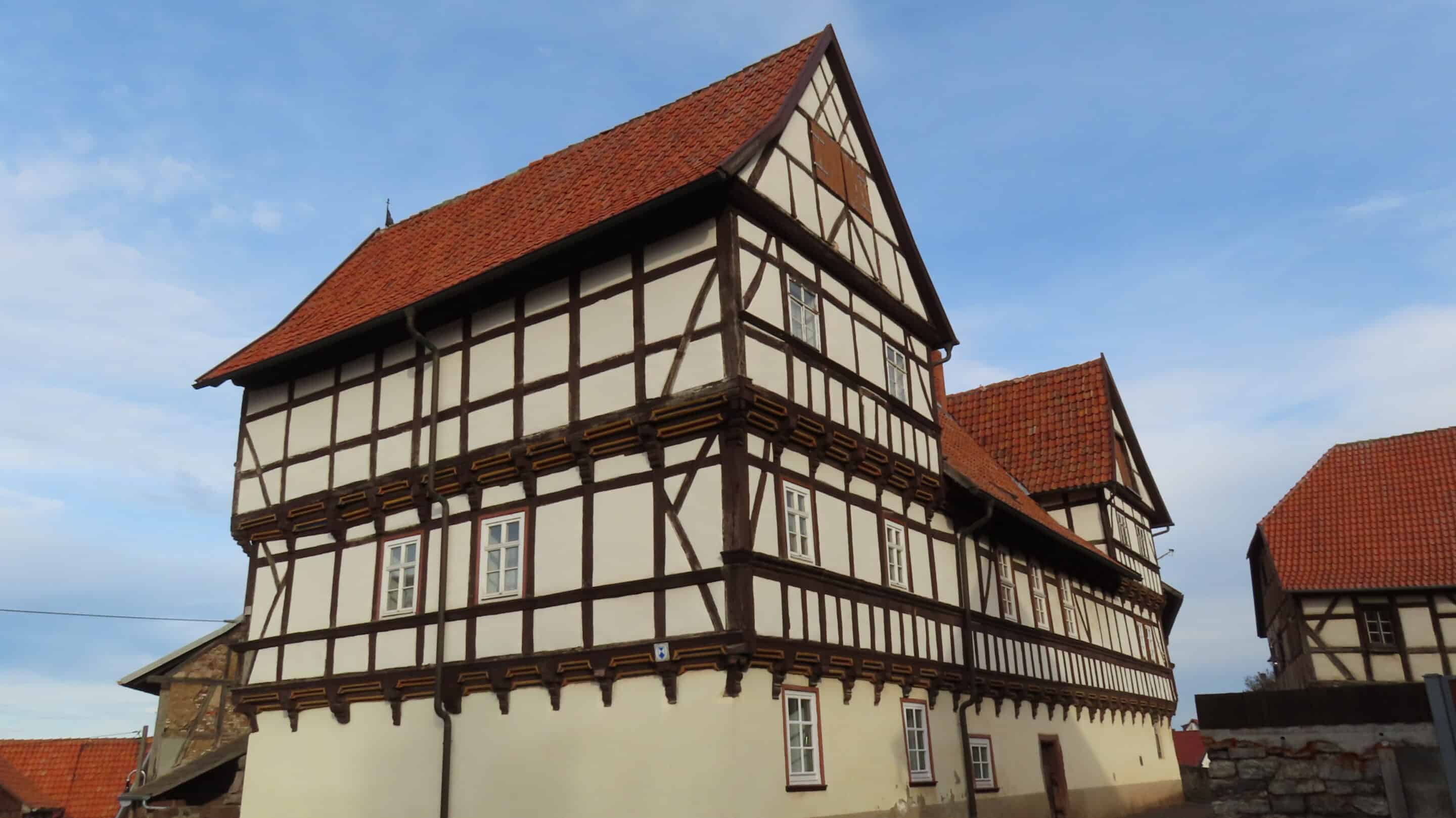 Der Alte Rüxlebener Hof in Auleben in der Nähe des Schlosses.