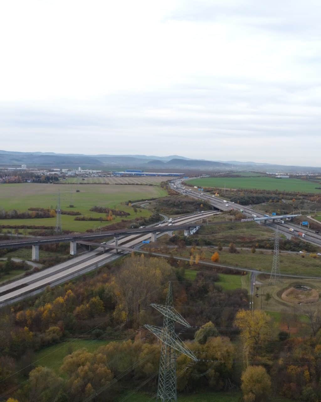 Erfurter Kreuz aus der Luft_erfurt