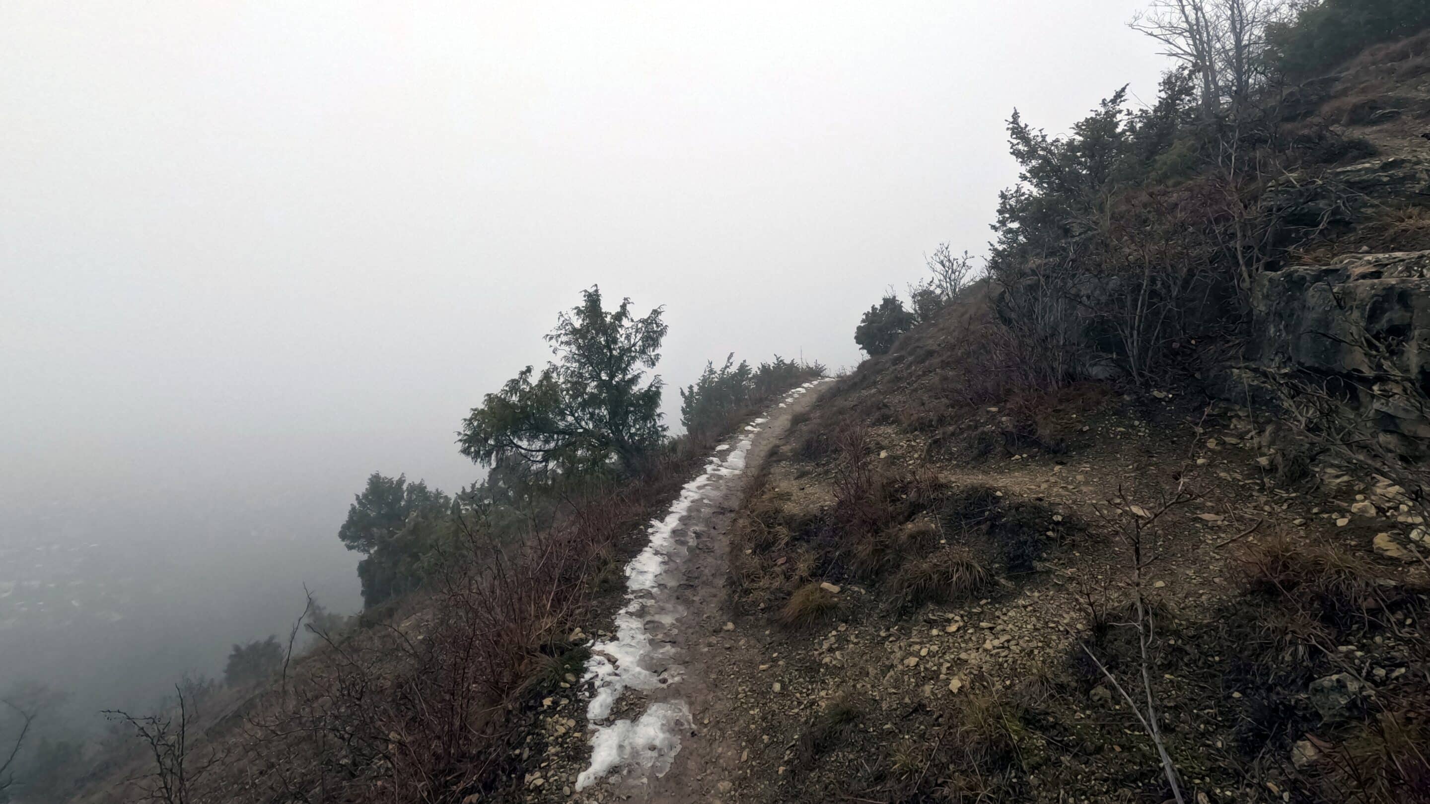 Ein Pfad der Saale Horizontale bei Jena Lobeda in Thüringen.