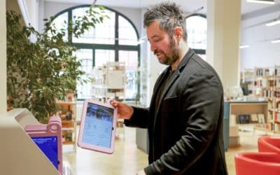 Neue Tablet-Ausleihe in der Hauptbibliothek