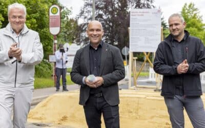Mit Spatenstich startet Umbau der Martin-Andersen-Nexö-Straße