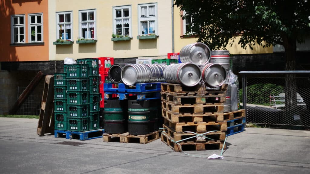 Faesser auf der Rathausbruecke Altstadt Erfurt_erfurt