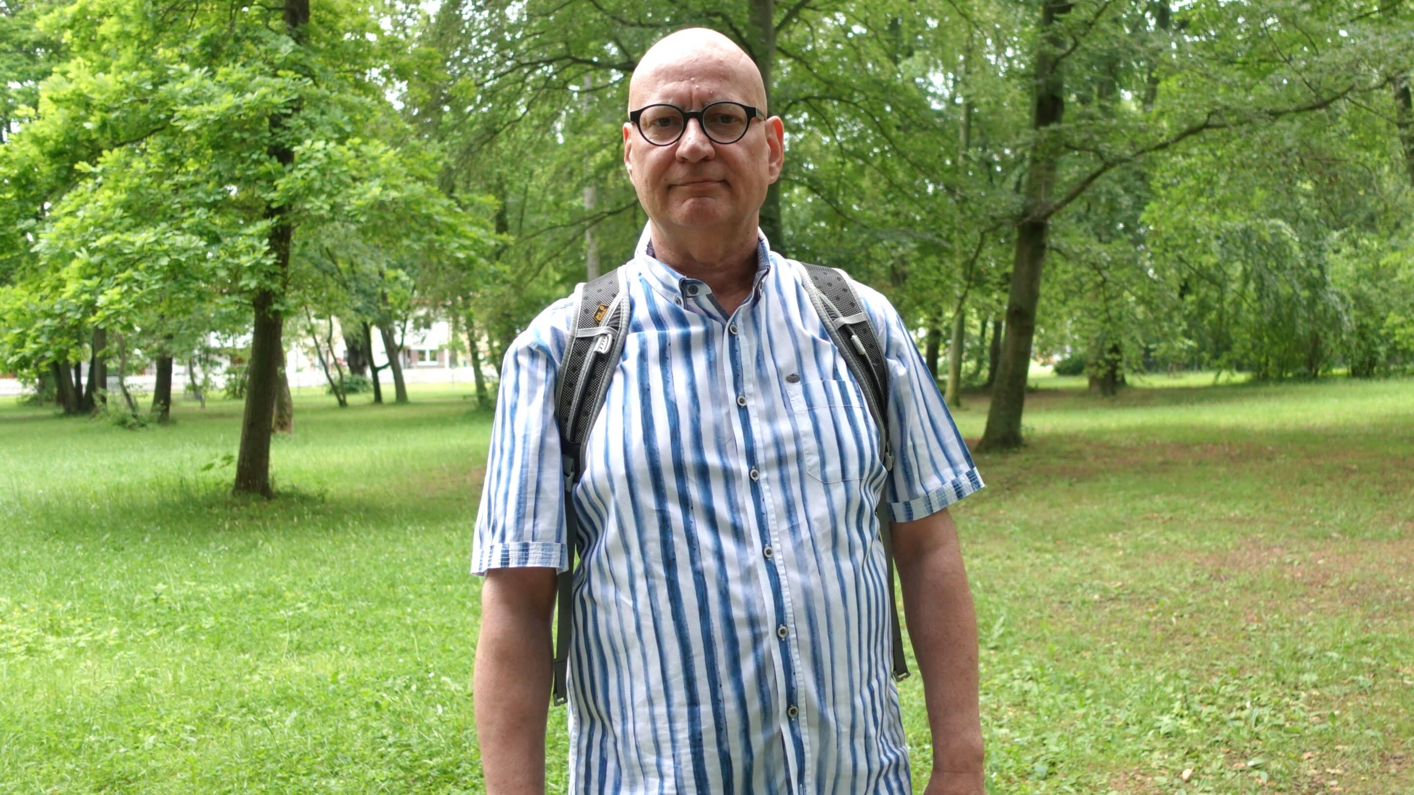 Thomas Marx von der Initiative Gemeinsam Erfurt im Südpark.