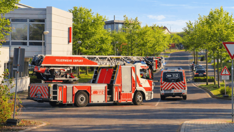 Brand in leerstehender Gebäuderuine