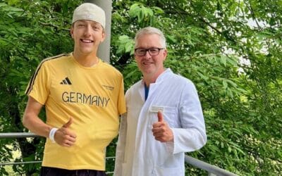 Nach Sturz beim Training