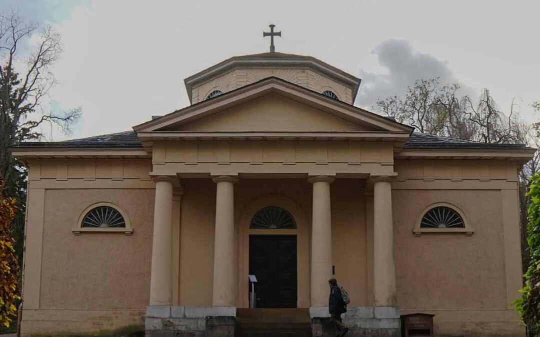 Der Historische Friedhof Weimar - die Särge von Schiller und Goethe