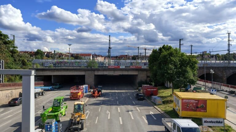 Baustelle Schmidtstedter Knoten – Ein Besuch