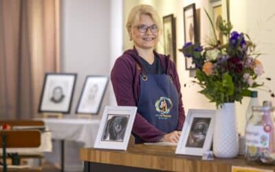 Tierportraits aus Pastellkreide im Pop-up-Store | F11