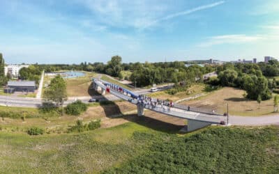 An der Pierre-Mauroy-Brücke wird gefeiert