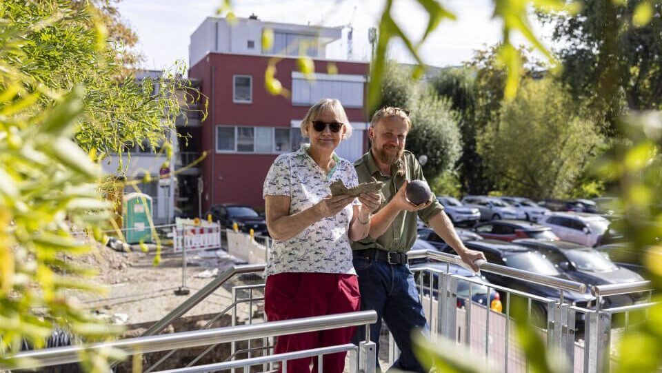 Archäologische Grabungen auf dem Rathausparkplatz abgeschlossen
