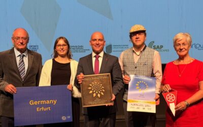 Erfurt erhält Gold und „Award of Excellence“ beim Wettbewerb „Entente Florale Europe“