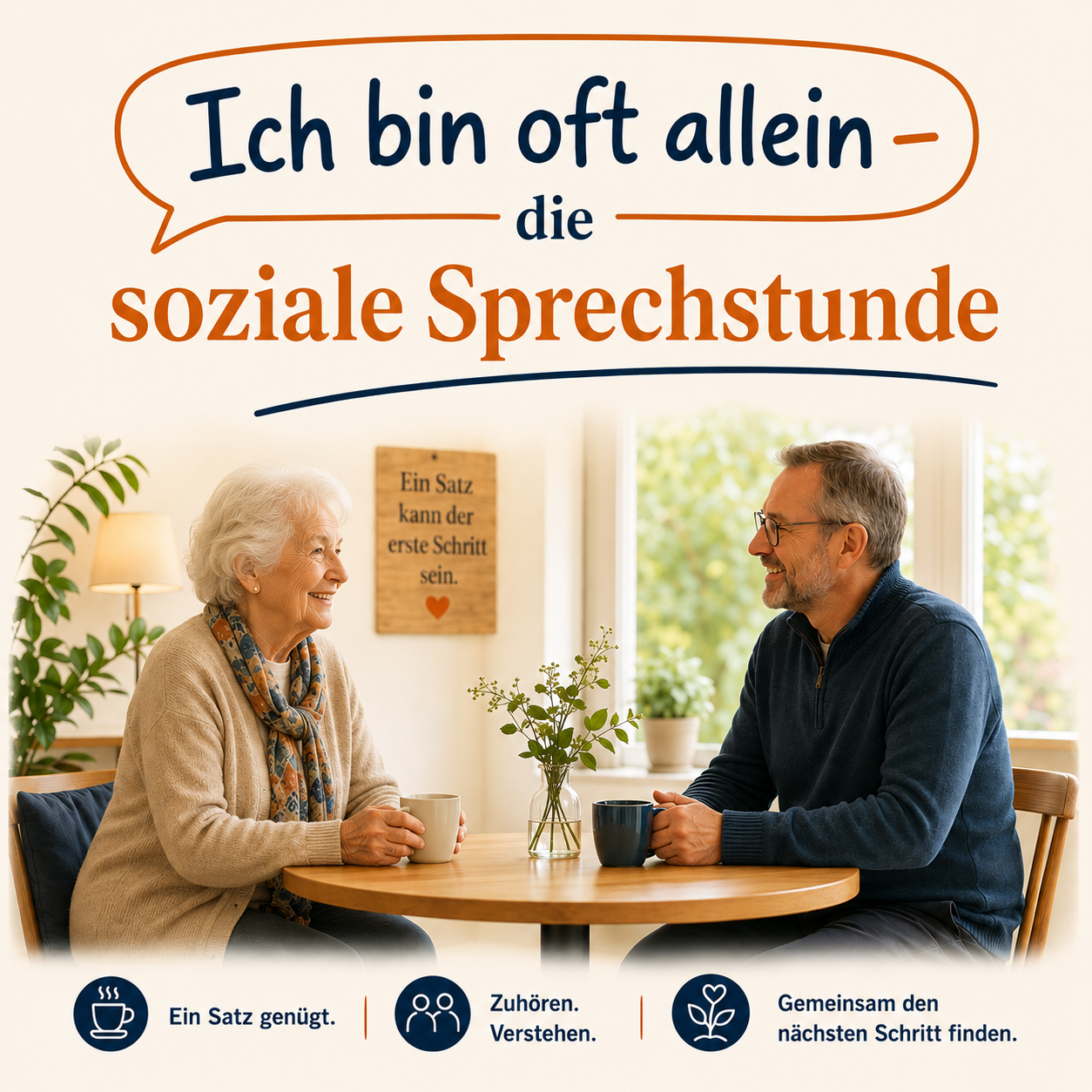 Ich bin oft allein – die soziale Sprechstunde