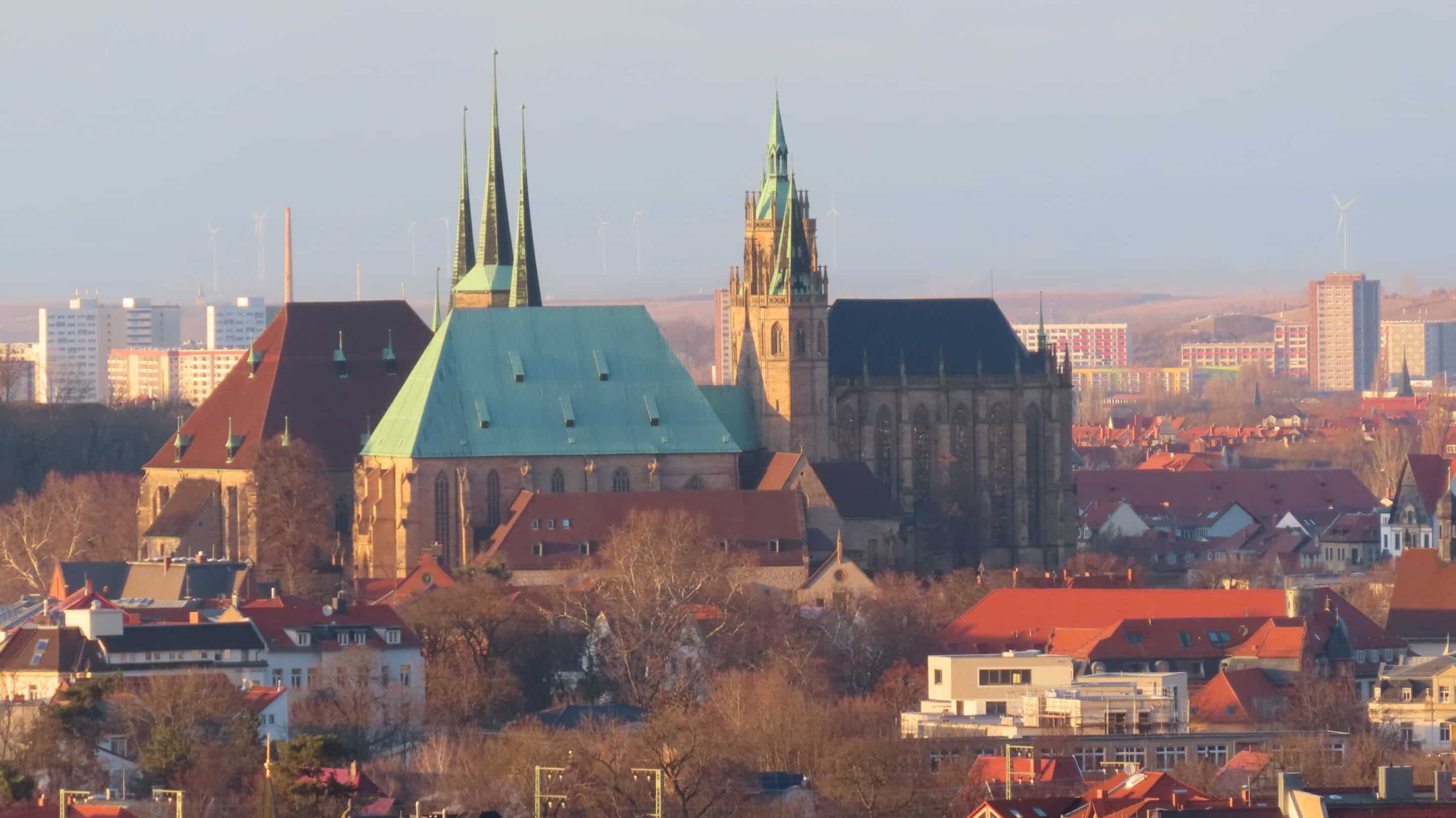 Dom Erfurt vom Waldcasino